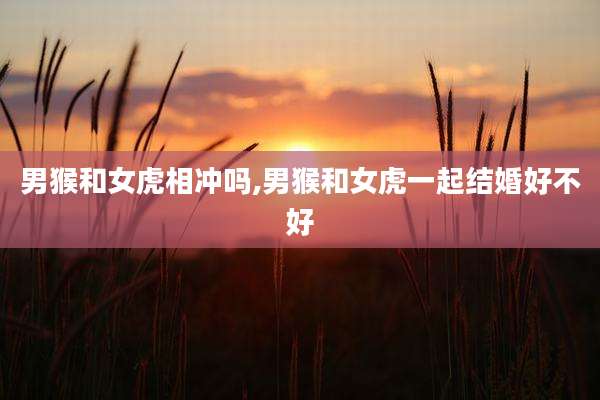 男猴和女虎相冲吗,男猴和女虎一起结婚好不好