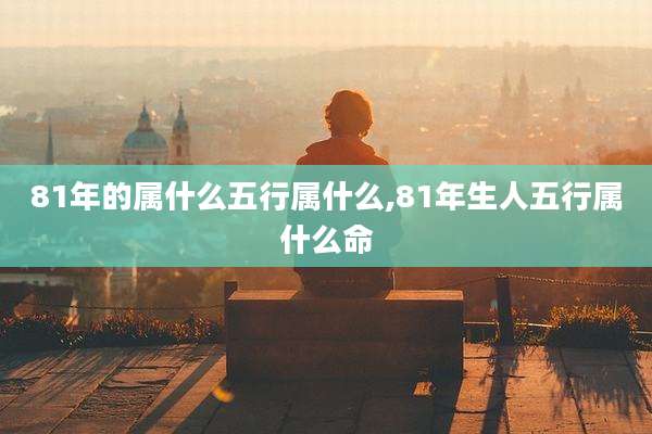 81年的属什么五行属什么,81年生人五行属什么命