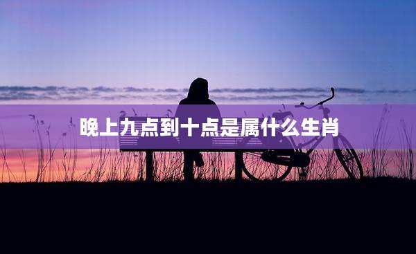 晚上九点到十点是属什么生肖
