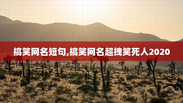 搞笑网名短句,搞笑网名超拽笑死人2020