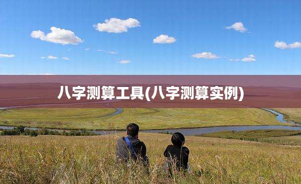 八字测算工具(八字测算实例)
