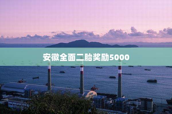 安徽全面二胎奖励5000