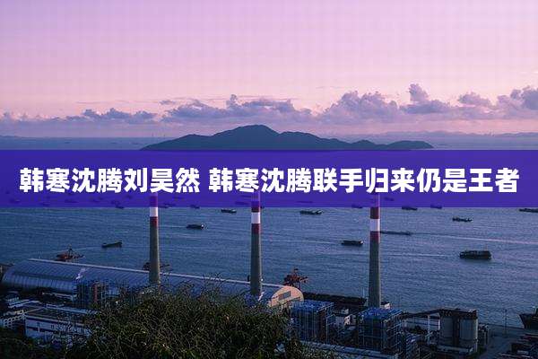 韩寒沈腾刘昊然 韩寒沈腾联手归来仍是王者