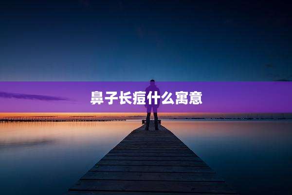 鼻子长痘什么寓意