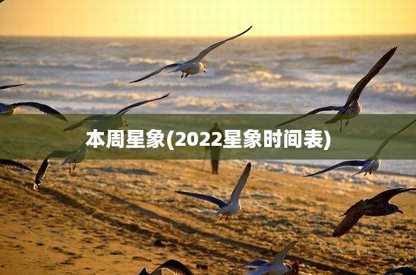 本周星象(2022星象时间表)