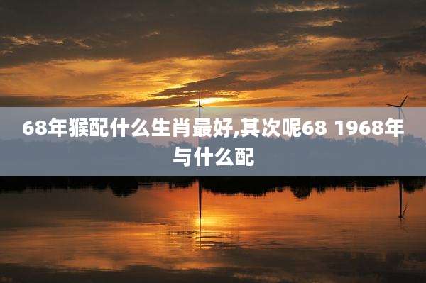 68年猴配什么生肖最好,其次呢68 1968年与什么配