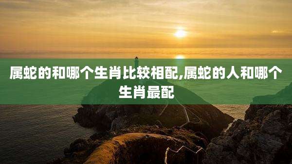 属蛇的和哪个生肖比较相配,属蛇的人和哪个生肖最配