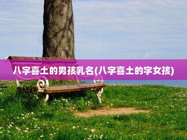 八字喜土的男孩乳名(八字喜土的字女孩)