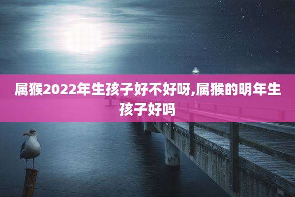 属猴2022年生孩子好不好呀,属猴的明年生孩子好吗