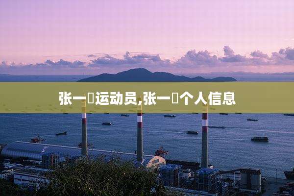 张一璠运动员,张一璠个人信息