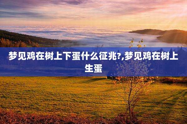 梦见鸡在树上下蛋什么征兆?,梦见鸡在树上生蛋