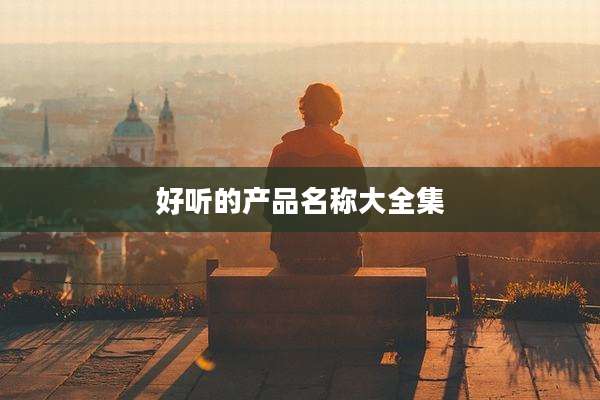 好听的产品名称大全集