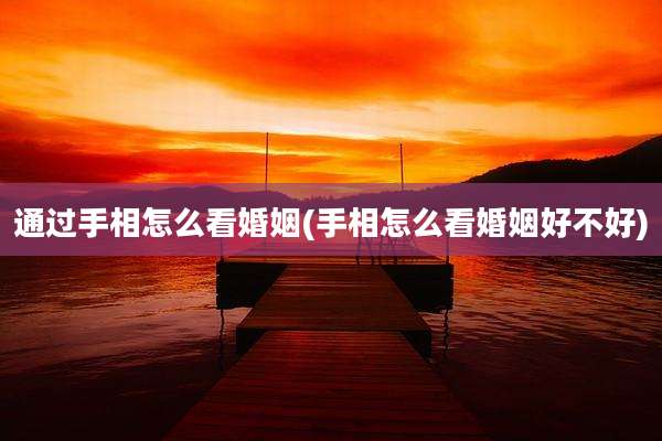 通过手相怎么看婚姻(手相怎么看婚姻好不好)