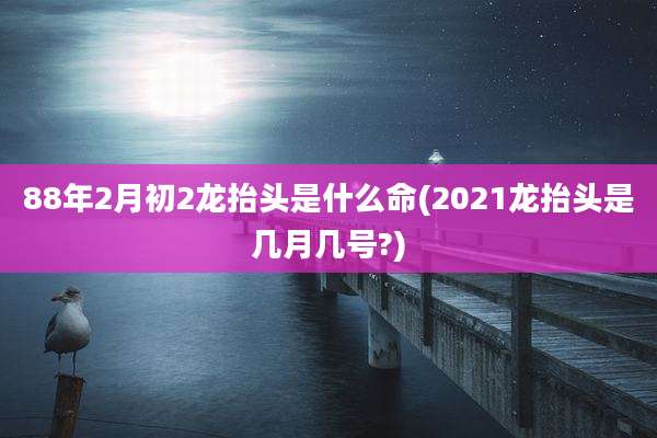 88年2月初2龙抬头是什么命(2021龙抬头是几月几号?)
