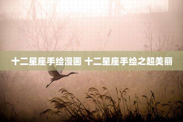 十二星座手绘漫画 十二星座手绘之超美丽
