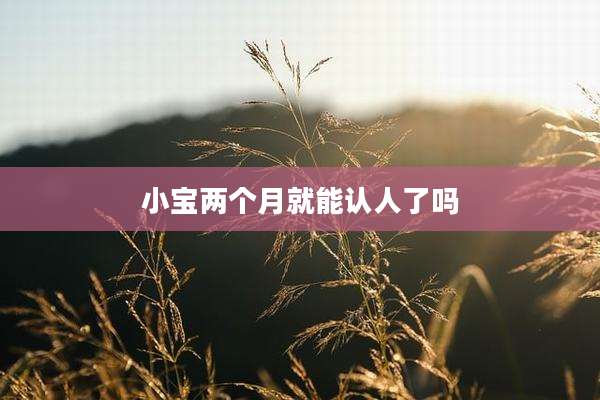 小宝两个月就能认人了吗