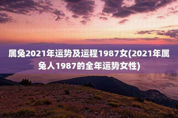 属兔2021年运势及运程1987女(2021年属兔人1987的全年运势女性)