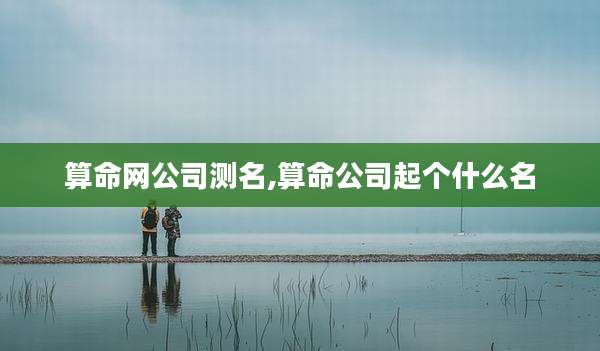 算命网公司测名,算命公司起个什么名