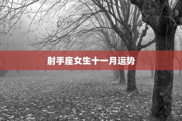 射手座女生十一月运势