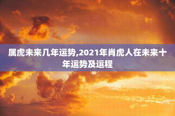 属虎未来几年运势,2021年肖虎人在未来十年运势及运程