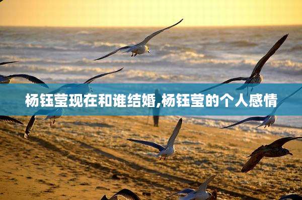 杨钰莹现在和谁结婚,杨钰莹的个人感情