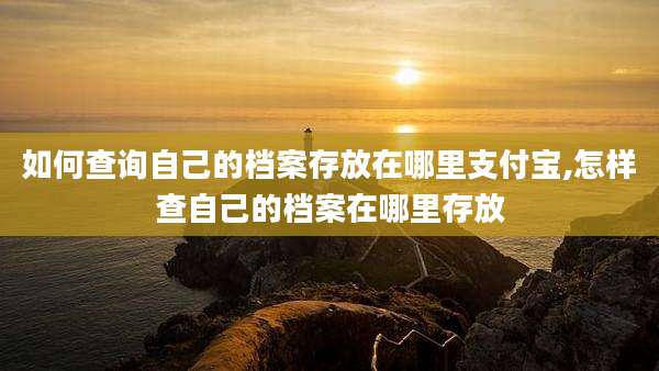 如何查询自己的档案存放在哪里支付宝,怎样查自己的档案在哪里存放