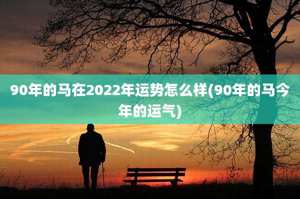 90年的马在2022年运势怎么样(90年的马今年的运气)