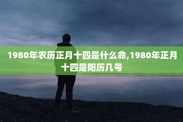 1980年农历正月十四是什么命,1980年正月十四是阳历几号