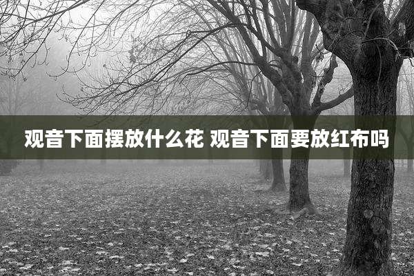 观音下面摆放什么花 观音下面要放红布吗