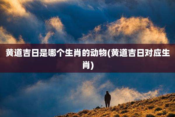 黄道吉日是哪个生肖的动物(黄道吉日对应生肖)