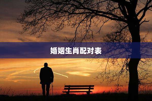 婚姻生肖配对表