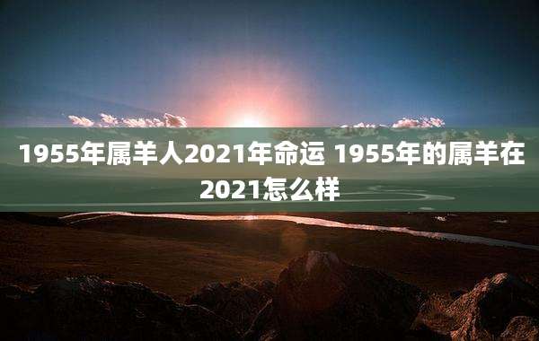 1955年属羊人2021年命运 1955年的属羊在2021怎么样