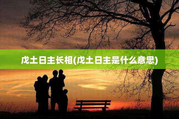戊土日主长相(戊土日主是什么意思)