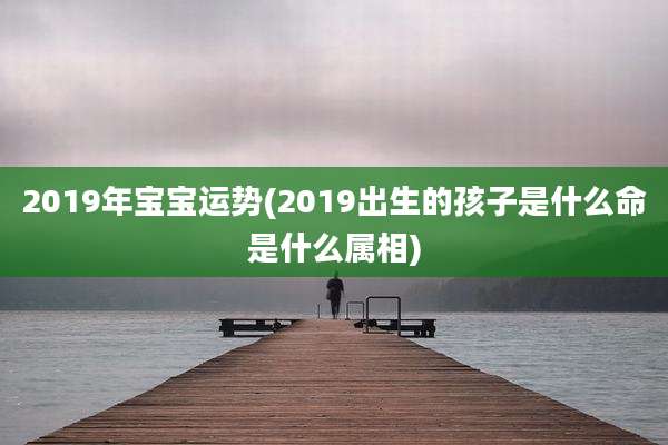 2019年宝宝运势(2019出生的孩子是什么命是什么属相)