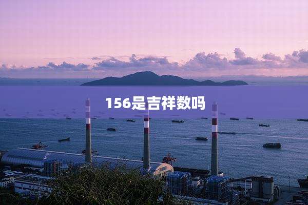 156是吉祥数吗