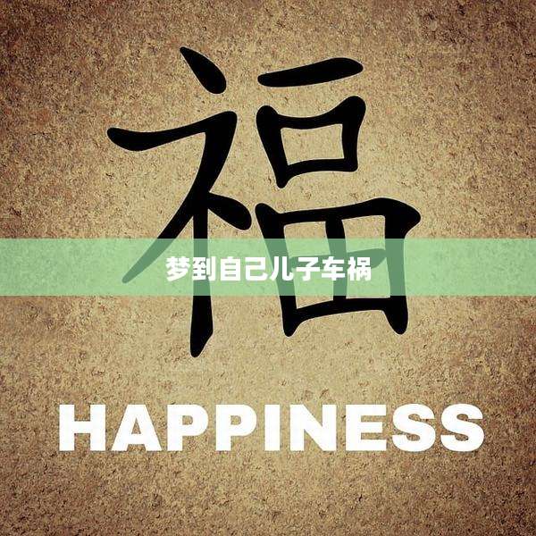 梦到自己儿子车祸