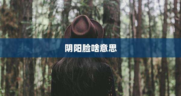 阴阳脸啥意思