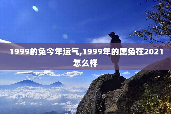 1999的兔今年运气,1999年的属兔在2021怎么样
