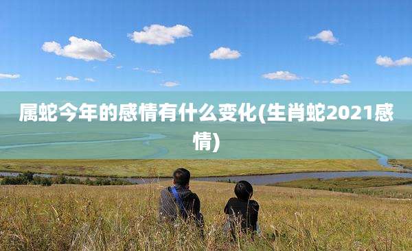 属蛇今年的感情有什么变化(生肖蛇2021感情)
