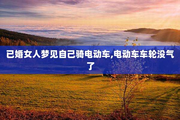 已婚女人梦见自己骑电动车,电动车车轮没气了