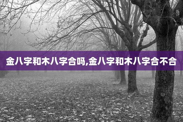 金八字和木八字合吗,金八字和木八字合不合
