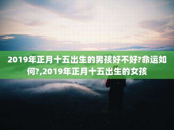 2019年正月十五出生的男孩好不好?命运如何?,2019年正月十五出生的女孩