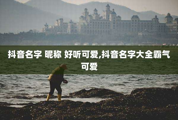 抖音名字 昵称 好听可爱,抖音名字大全霸气可爱