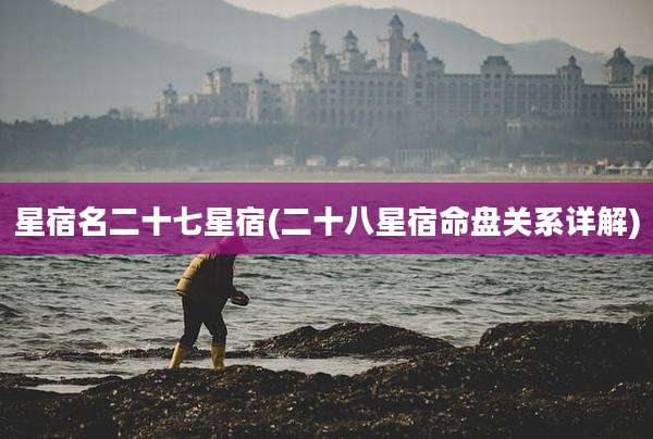 星宿名二十七星宿(二十八星宿命盘关系详解)
