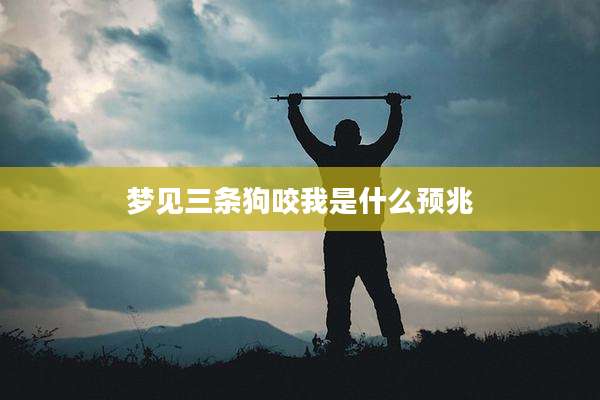 梦见三条狗咬我是什么预兆
