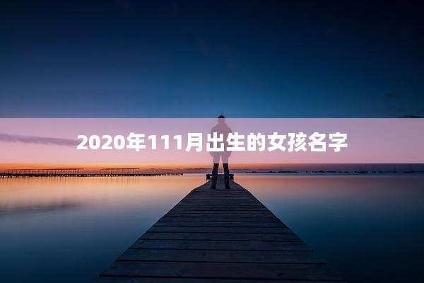 2020年111月出生的女孩名字