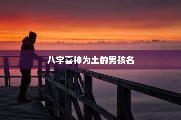 八字喜神为土的男孩名