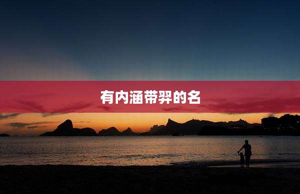 有内涵带羿的名
