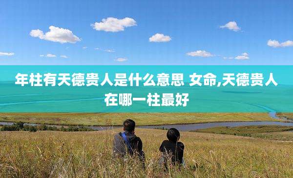 年柱有天德贵人是什么意思 女命,天德贵人在哪一柱最好