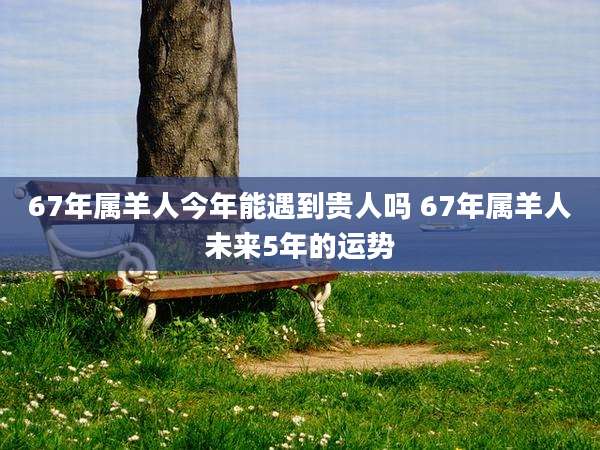 67年属羊人今年能遇到贵人吗 67年属羊人未来5年的运势